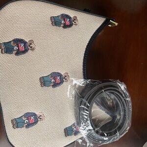 Teddy Bear Patterned Bag with Strap